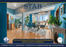 Hauptbild Licht, Luft & Raum für Paare: 3-Zimmer-Wohnung mit Dachterrasse & 2 Stellplätzen