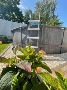 Pool im Garten Hochwertiges Reihenmittelhaus mit vielen Extras und Sonderausstattung in zentraler Lage von Hanau