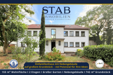 Hauptbild Einfamilienhaus mit Nebengeb�ude auf gro�em Grundst�ck - viel Potenzial f�r Ihre Ideen in Hanau