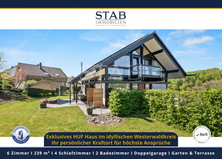 Exklusives HUF Haus im idyllischen Westerwaldkreis - Ihr pers�nlicher Kraftort f�r h�chste Anspr�che Niedererbach Einfamilienhaus Exklusives HUF Haus im idyllischen Westerwaldkreis - Ihr pers�nlicher Kraftort f�r h�chste Anspr�che