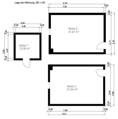 Grundriss_Keller Penthousewohnung Hattersheim am Main