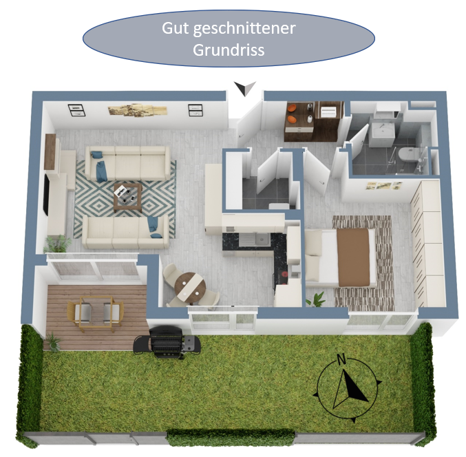 3D Grundriss Wohnung Hanau