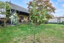 Au�enansicht mit Gartenblick Zweifamilienhaus mit wohnwirtschaftlich nutzbarem Keller in Erlensee