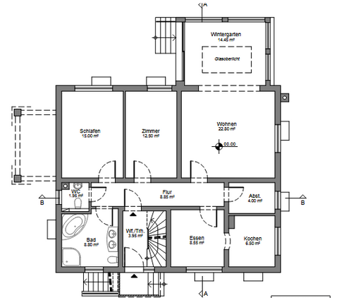 Grundriss_Erdgeschoss Haus Hattersheim am Main