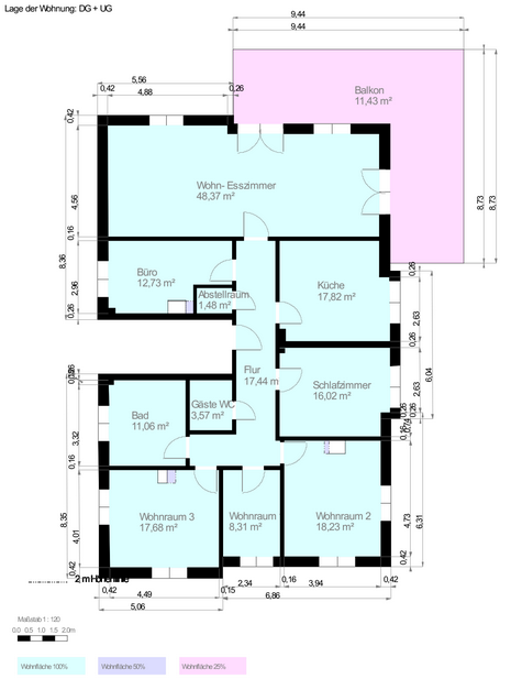 Grundriss Penthousewohnung Hattersheim am Main