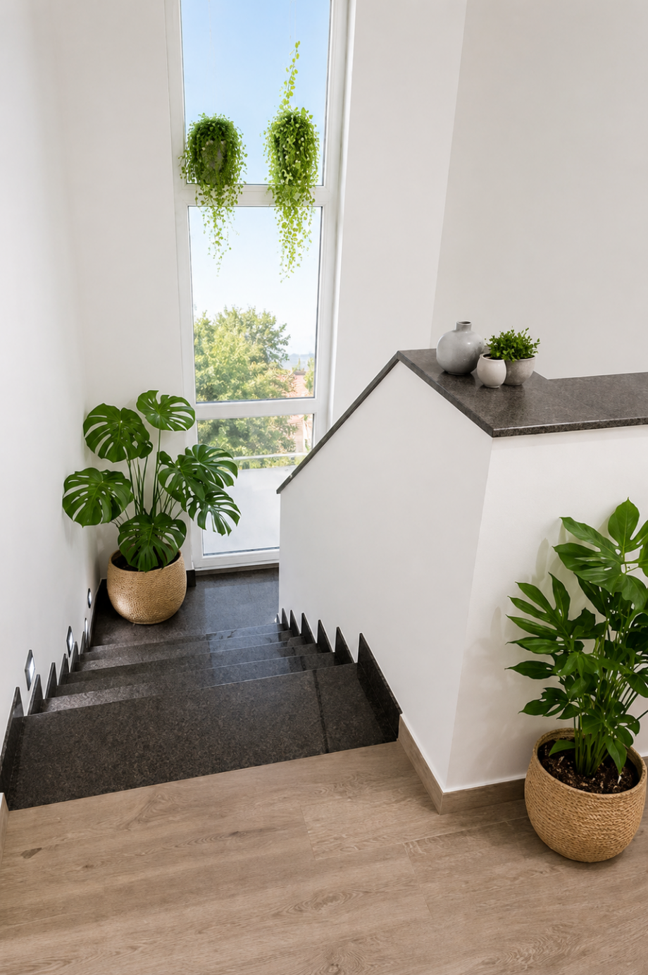 Lichtdurchflutetes Treppenhaus Einfamilienhaus Mainhausen