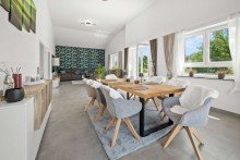 Platz f�r einen gro�en Esstisch Wohnen & Arbeiten wie im Loft: Exklusive ETW mit XXL-Balkon und Garten  - Luxus mit Penthouse-Flair