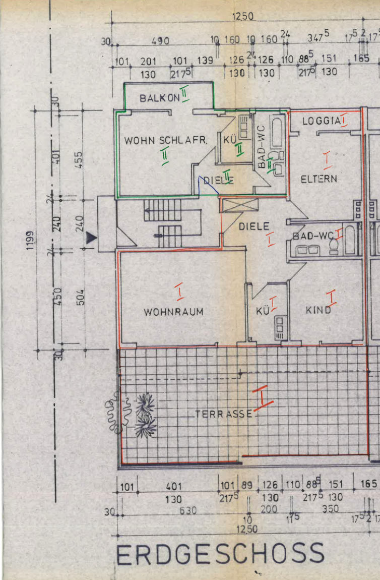 Grundriss Terrassenwohnung Okriftel