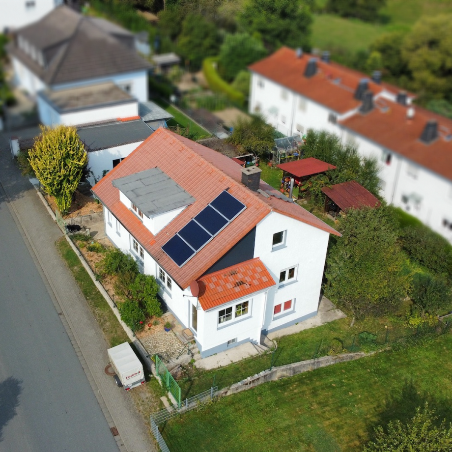 Solar-Thermie-Anlage Einfamilienhaus Waldsolms