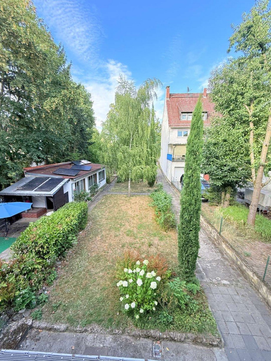 Gartenfl�che Haus Hanau