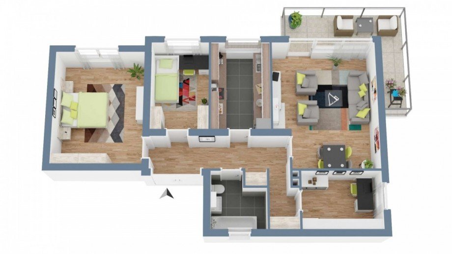 3D-Grundriss Wohnung Eppstein
