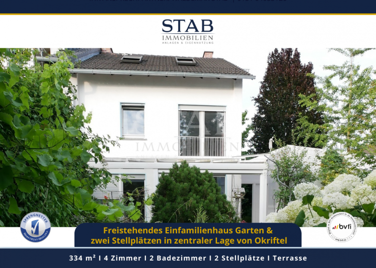 Reihenendhaus mit Garage, Stellplatz, Terrasse und Garten in zentraler Lage von Okriftel Okriftel Reihenendhaus Reihenendhaus mit Garage, Stellplatz, �berdachter Terrasse und Garten in zentraler Lage von Okriftel