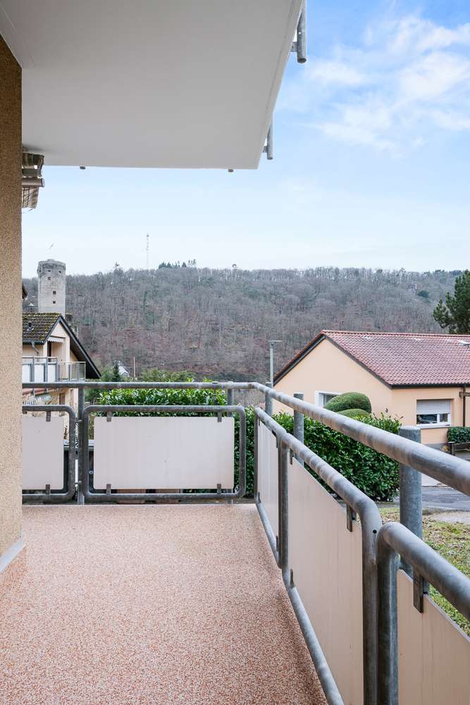 Balkon mit Aussicht auf die Eppsteiner Burg Wohnung Eppstein